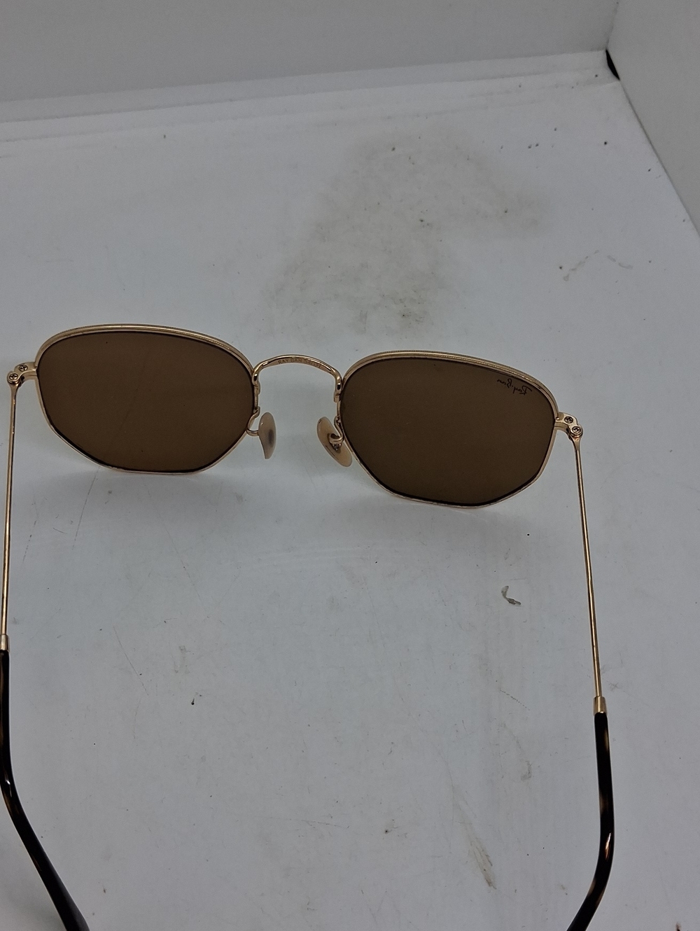 Rayban RB3548 Gold Metal Sunglasses Unisex - Picture 5 of 5